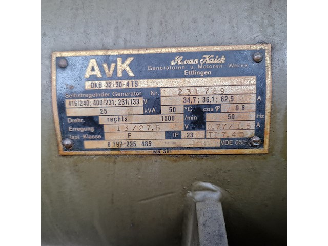 Aggregaat, mobiel, bosch-eiseman, ddod25 20kw, 1979 - afbeelding 28 van  42