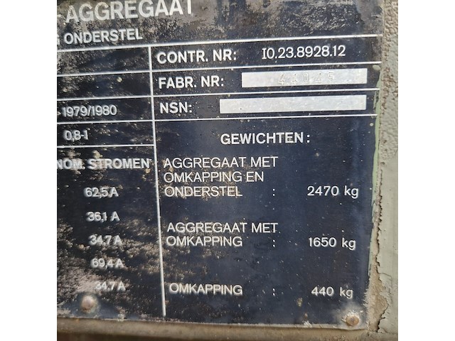 Aggregaat, mobiel, bosch-eiseman, ddod25 20kw, 1980 - afbeelding 31 van  88