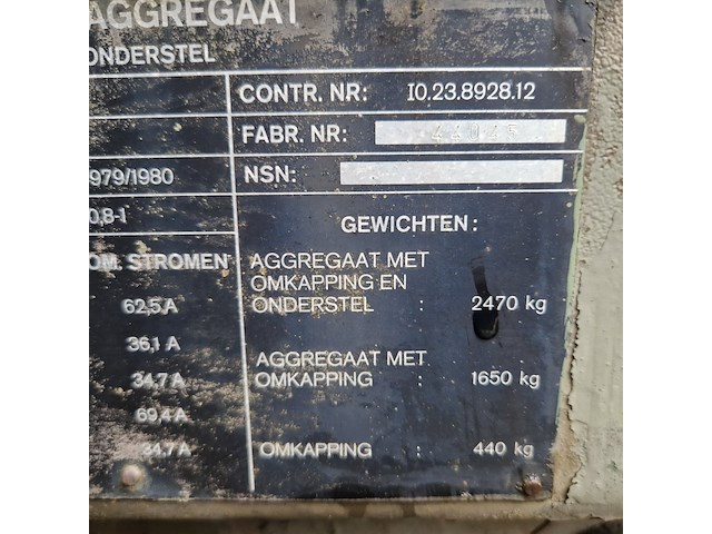 Aggregaat, mobiel, bosch-eiseman, ddod25 20kw, 1980 - afbeelding 50 van  88
