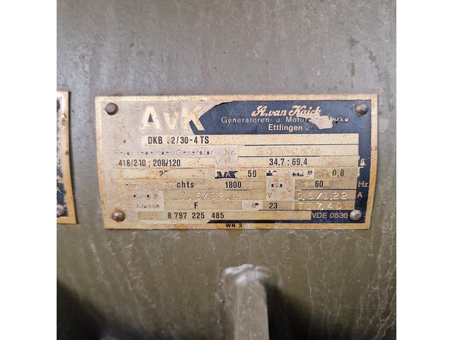 Aggregaat, mobiel, bosch-eiseman, ddod25 20kw, 1980 - afbeelding 54 van  88