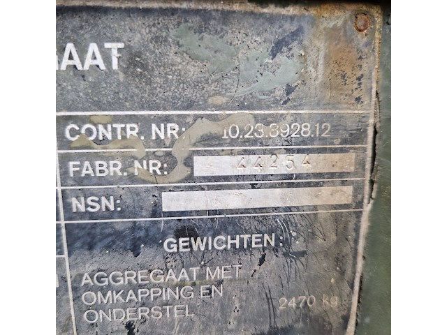 Aggregaat, mobiel, bosch-eisemann, ddod25, 1979 - afbeelding 2 van  76