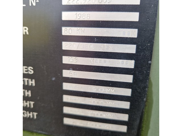 Aggregaat, mobiel, dynaf / groenpol, gia-da/1000, 1988 - afbeelding 6 van  71