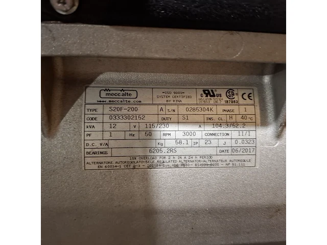 Aggregaat op wielen, europower generators, ep10000e, 2019 - afbeelding 17 van  17