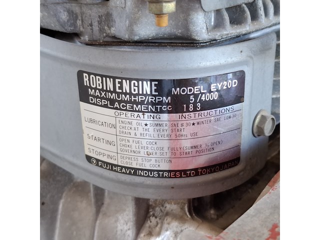 Aggregaat, robin, ey20 | 2.5 kw, geel - afbeelding 8 van  8