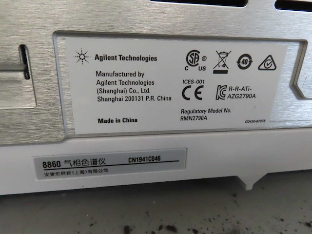 Agilent - 2019 - 8860 - gas chromatograaf systeem - afbeelding 16 van  18