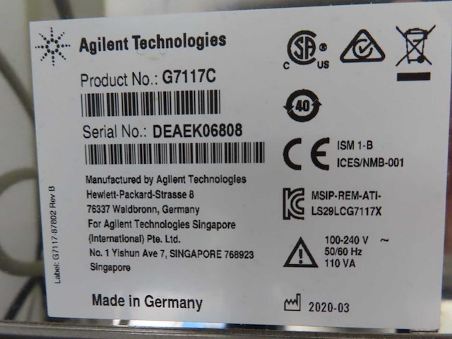Agilent - 2020 - 1260 infinity ii - lc systeem - afbeelding 19 van  26