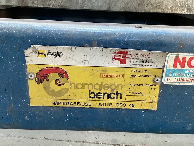 Agip a x a chamaleon bench richtbank - afbeelding 14 van  18