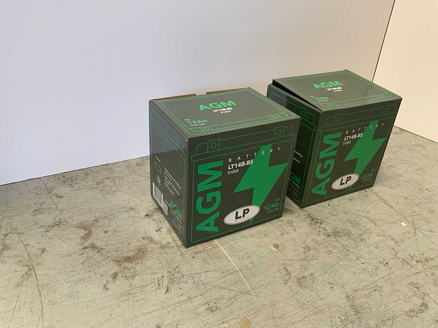 Agm - lt14b-bs - 12v 12ah - accu's (2x) - afbeelding 3 van  7