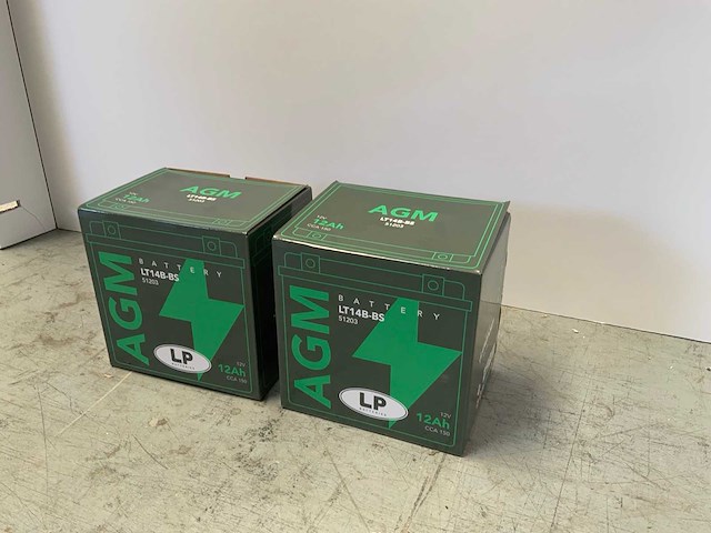 Agm - lt14b-bs - 12v 12ah - accu's (2x) - afbeelding 4 van  7