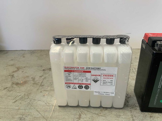 Agm - lt14b-bs - 12v 12ah - accu's (2x) - afbeelding 7 van  7