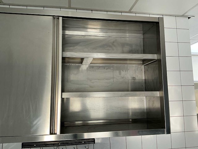 Agma rvs wandkast (model mpeps180.94 pensile) + legbordkast rvs 750mm - afbeelding 8 van  10