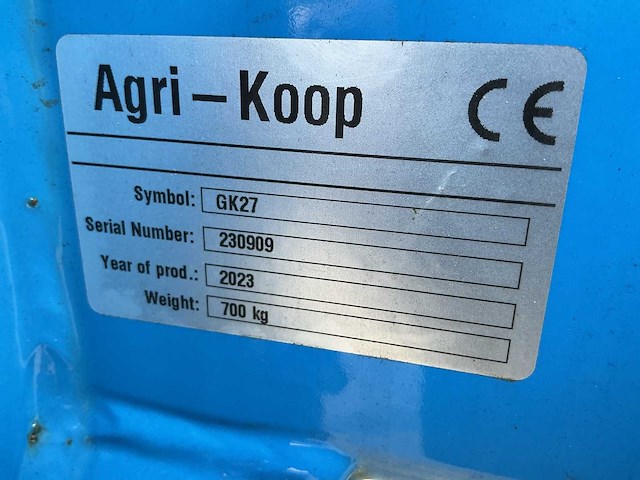 Agri-koop gk27 woeler - afbeelding 2 van  10