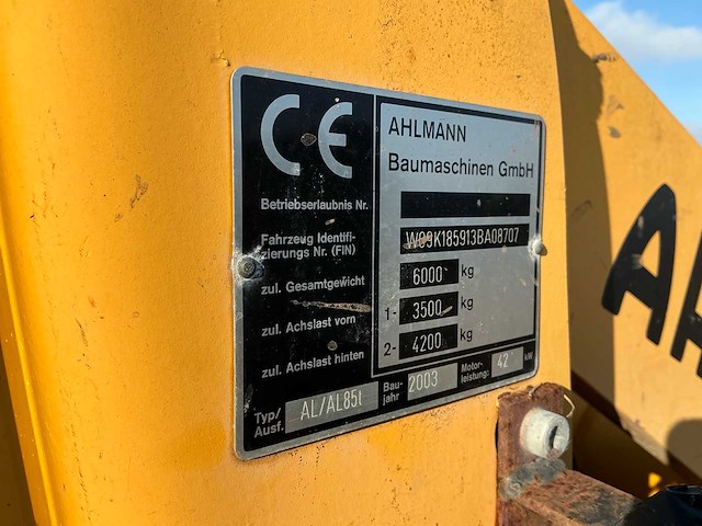 Ahlmann - al85t - shovel - 2003 - afbeelding 23 van  23