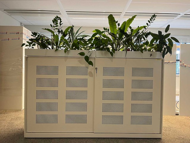 Ahrend - akoestische schuifdeurkast met planten - afbeelding 1 van  16