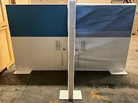 Ahrend - akoestische werkplekinrichting 4 pers. v.v. in hoogte verstelbaar bladophanging 280x200x160cm - afbeelding 2 van  3