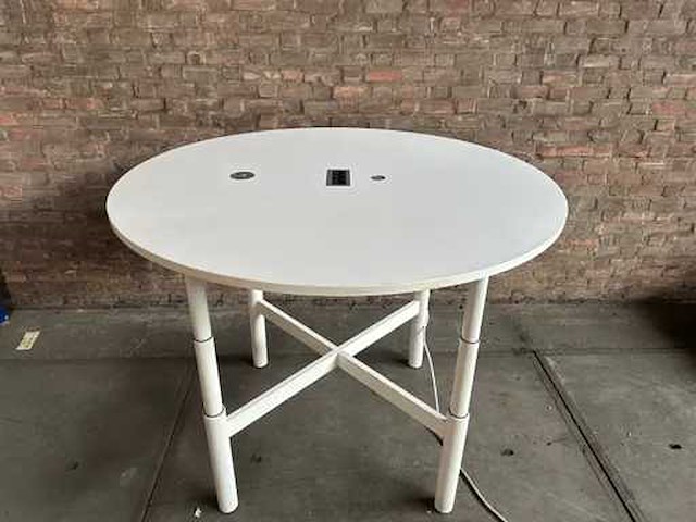Ahrend - vergadertafel elektrisch in hoogte verstelbaar ø160cm - afbeelding 2 van  6