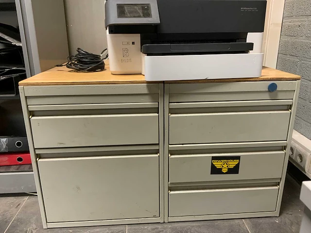 Ahrend archiefkast met inhoud, ladeblokken en printer - afbeelding 9 van  20