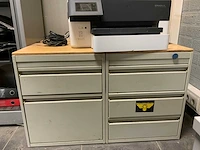 Ahrend archiefkast met inhoud, ladeblokken en printer - afbeelding 9 van  20