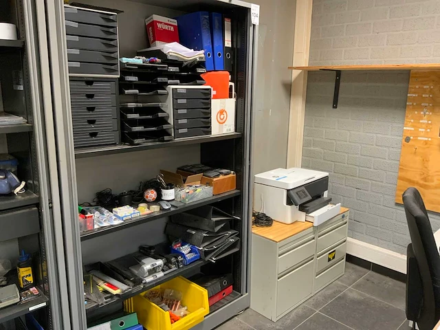 Ahrend archiefkast met inhoud, ladeblokken en printer - afbeelding 1 van  20