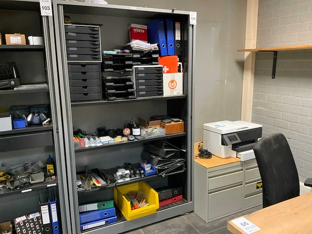 Ahrend archiefkast met inhoud, ladeblokken en printer - afbeelding 12 van  20