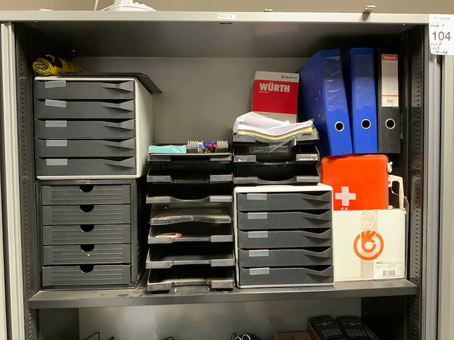 Ahrend archiefkast met inhoud, ladeblokken en printer - afbeelding 14 van  20