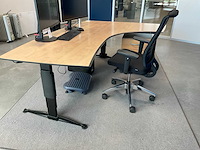 Ahrend, girsberger bureau met bureaustoel en ladeblok (2x) - afbeelding 2 van  2