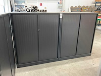 Ahrend jalouziedeurkast met inhoud diverse elektra onderdelen (2x) - afbeelding 1 van  2
