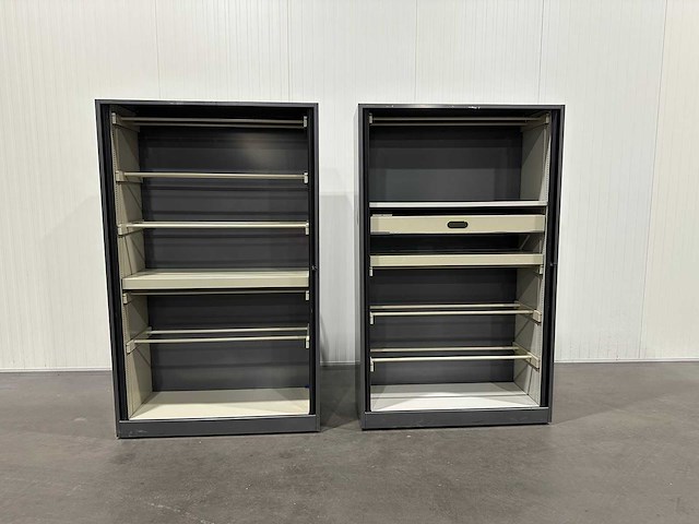 Ahrend roldeurkast | archiefkast | 195 x 120 x 45 cm | antraciet - afbeelding 1 van  3
