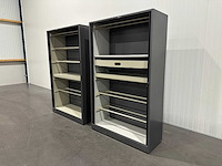 Ahrend roldeurkast | archiefkast | 195 x 120 x 45 cm | antraciet - afbeelding 2 van  3