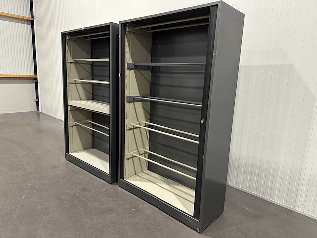 Ahrend roldeurkast | archiefkast | 195 x 120 x 45 cm | antraciet - afbeelding 4 van  4