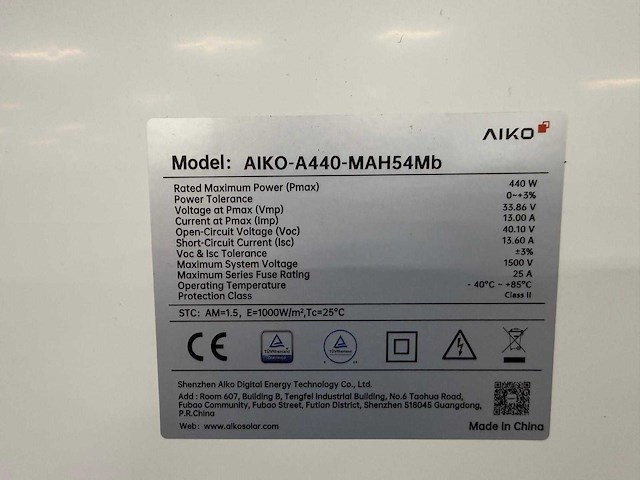 Aiko - set van 10 zonnepanelen (440 wp) sma 4.0 omvormer - afbeelding 3 van  5