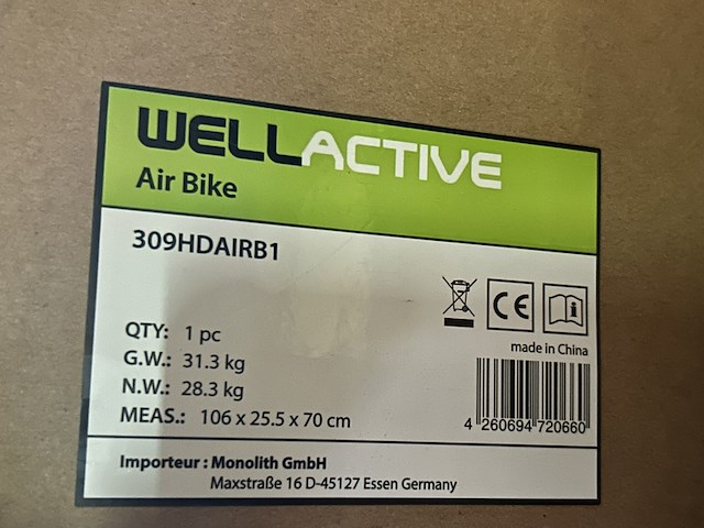 Air bike wellactive - afbeelding 5 van  6