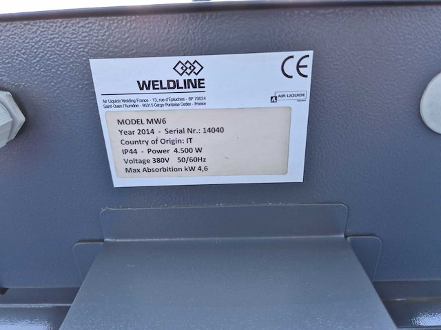 Air liquide - weldline weldry mw6 - electrode droogkast - afbeelding 19 van  19