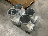Air spiralo t9 90° 250mm/224mm spiraal t-stuk (4x) - afbeelding 7 van  7