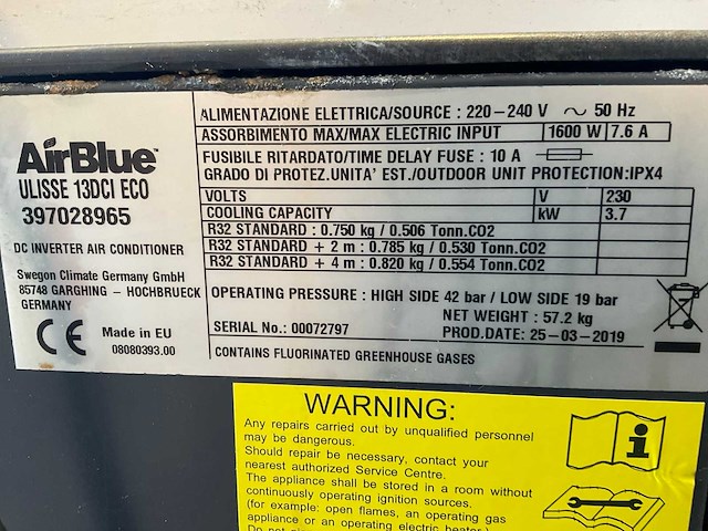 Airblue ulisse 13dci eco airconditioning (2x) - afbeelding 7 van  8