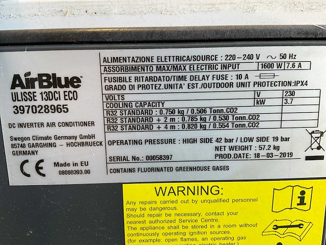 Airblue ulisse 13dci eco airconditioning (2x) - afbeelding 6 van  7