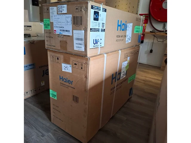 Airco binnen- en buitenunit haier, as35sbbhra-mw/1u35debfra-s - afbeelding 1 van  6