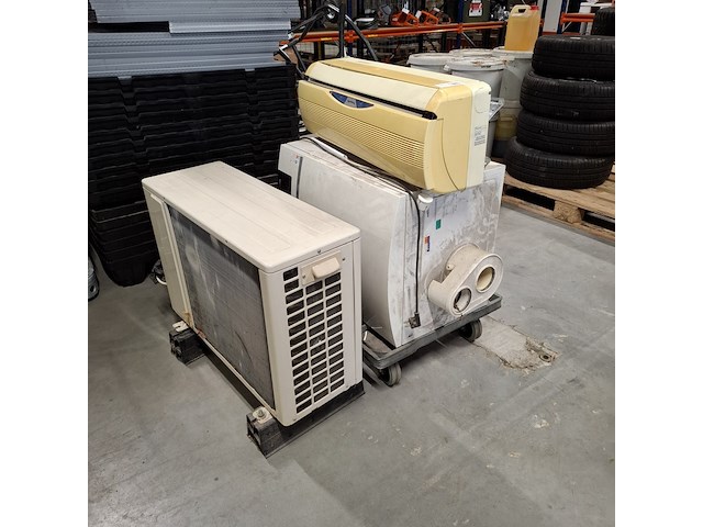 Airco binnen en buitenunit en cv ketel, o.a. panasonic en nefit - afbeelding 1 van  10