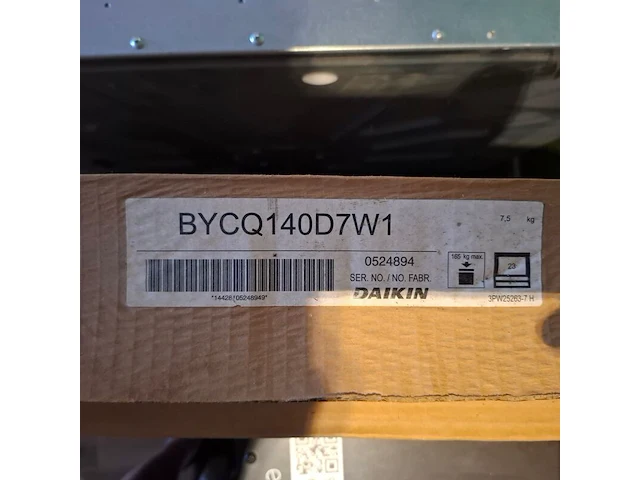 Airco binnenunit met plafondpaneel daikin, fcqg5ofveb/b ycq140d7w1, bouwjaar 2015 - afbeelding 5 van  6