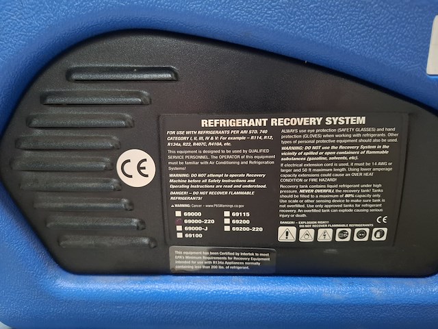 Airco recovery unit mastercool, 69000-220 - afbeelding 5 van  5