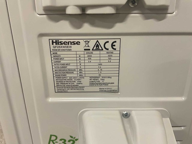 Airco splitunit 2,6kw – 9.000 btu – tot 25m² – clean air technologie (4x) - afbeelding 19 van  19