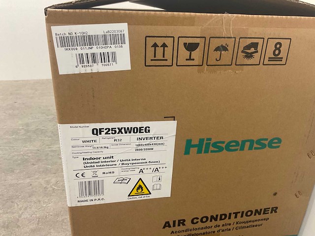 Airco splitunit 2,6kw – 9.000 btu – tot 25m² – clean air technologie (4x) - afbeelding 9 van  18