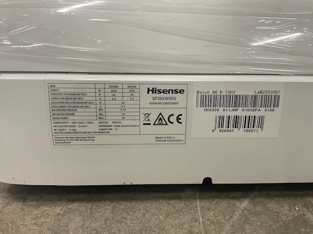 Airco splitunit 2,6kw – 9.000 btu – tot 25m² – clean air technologie (4x) - afbeelding 7 van  23