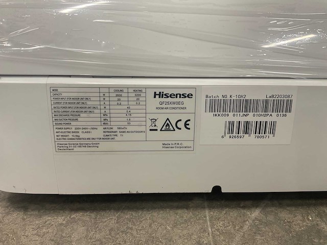 Airco splitunit 2,6kw – 9.000 btu – tot 25m² – clean air technologie - afbeelding 8 van  22