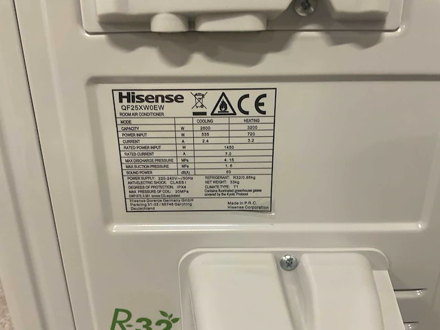 Airco splitunit 2,6kw – 9.000 btu – tot 25m² – clean air technologie - afbeelding 2 van  23