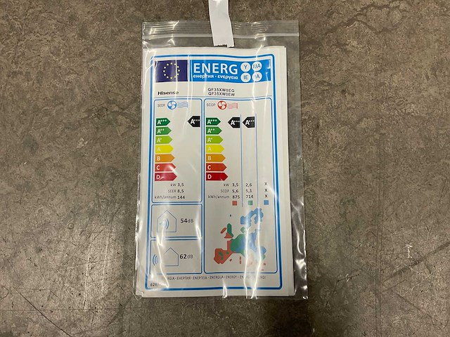 Airco splitunit 3,5kw - 12.000 btu - tot 35m² - clean air technologie (2x) - afbeelding 9 van  10