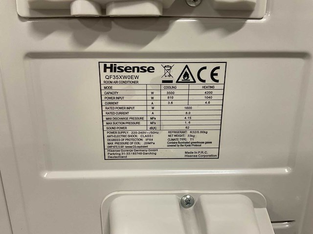 Airco splitunit 3,5kw - 12.000 btu - tot 35m² - clean air technologie - afbeelding 13 van  15