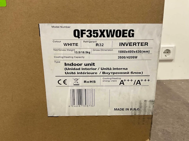 Airco splitunit 3,5kw - 12.000 btu - tot 35m² - clean air technologie - afbeelding 6 van  24