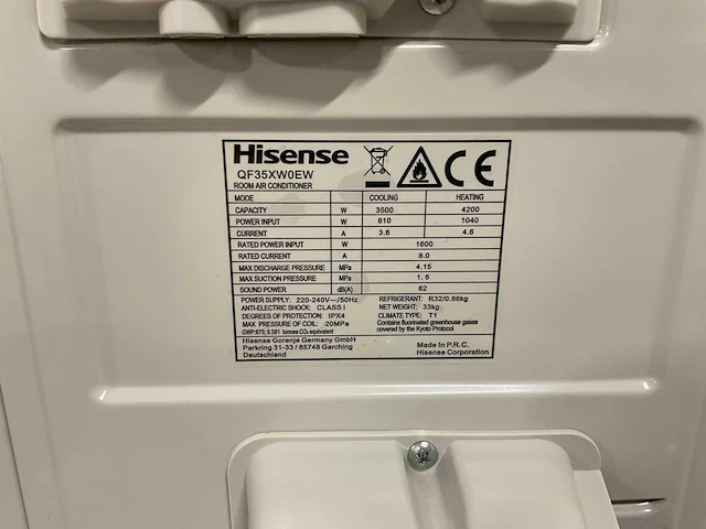 Airco splitunit 3,5kw - 12.000 btu - tot 35m² - clean air technologie - afbeelding 22 van  24
