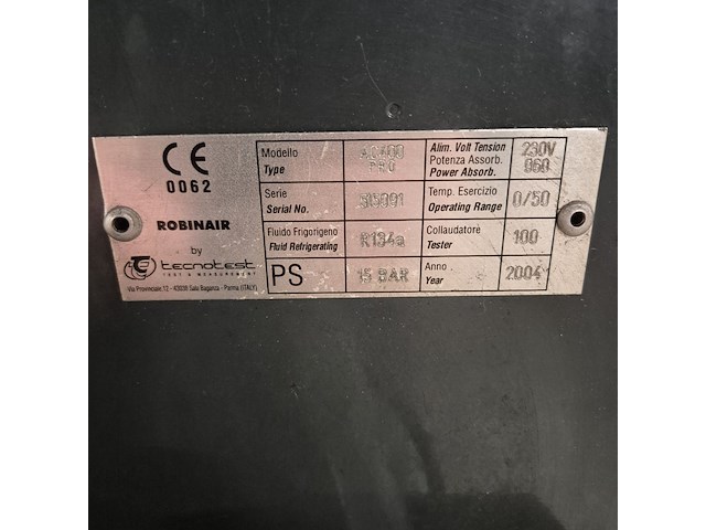 Airco tester / vulapparaat met stikstof fles, robinair, ac400 pro, 2004 - afbeelding 14 van  14